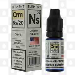 Crema by Element NS20 E Liquid | 10ml Bottles, Nicotine Strength: NS 10mg, Size: 10ml (1x10ml)