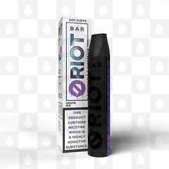 Grape Ice Riot Bar | Disposable Vapes, Strength & Puff Count: 10mg • 600 Puffs