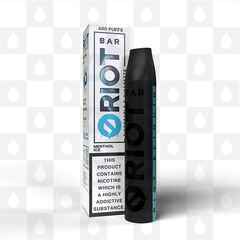 Menthol Ice Riot Bar | Disposable Vapes, Strength & Puff Count: 00mg • 600 Puffs