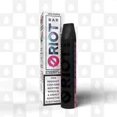 Strawberry & Blueberry Ice Riot Bar | Disposable Vapes, Strength & Puff Count: 00mg • 600 Puffs