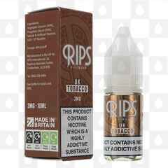 UK Tobacco / Smooth Tobacco by Rips E Liquid | 10ml Bottles, Strength & Size: 06mg • 10ml