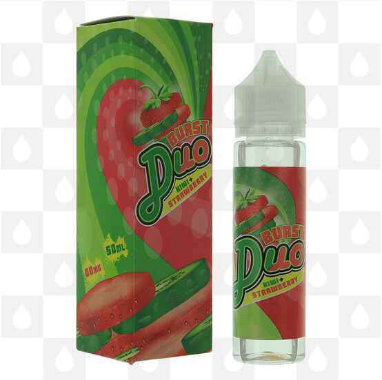 Kiwi & Strawberry by Burst Duo E Liquid | 50ml Short Fill, Strength & Size: 0mg • 50ml (60ml Bottle)