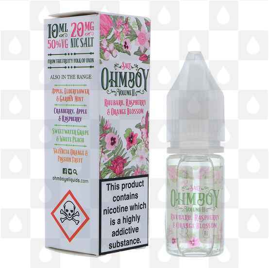 Rhubarb, Raspberry & Orange Blossom Nic Salt by Ohm Boy Volume II E Liquid | 10ml Bottles, Strength & Size: 10mg • 10ml