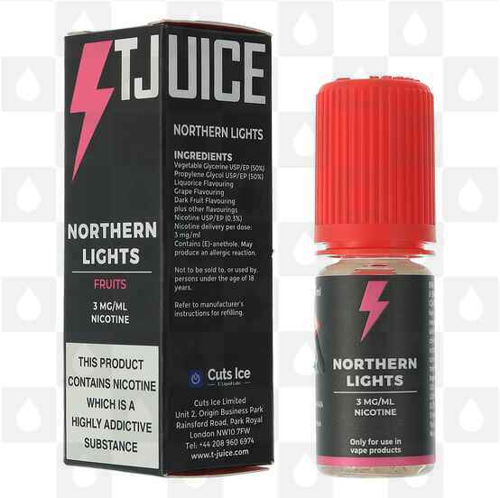 Northern Lights by Halcyon Haze | T-Juice E Liquid | 10ml Bottles, Nicotine Strength: 12mg, Size: 10ml (1x10ml)